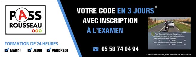 code de la route 3 jours